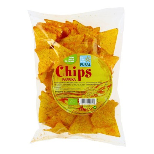 Pural Chips de Maïs au Paprika Bio 125g